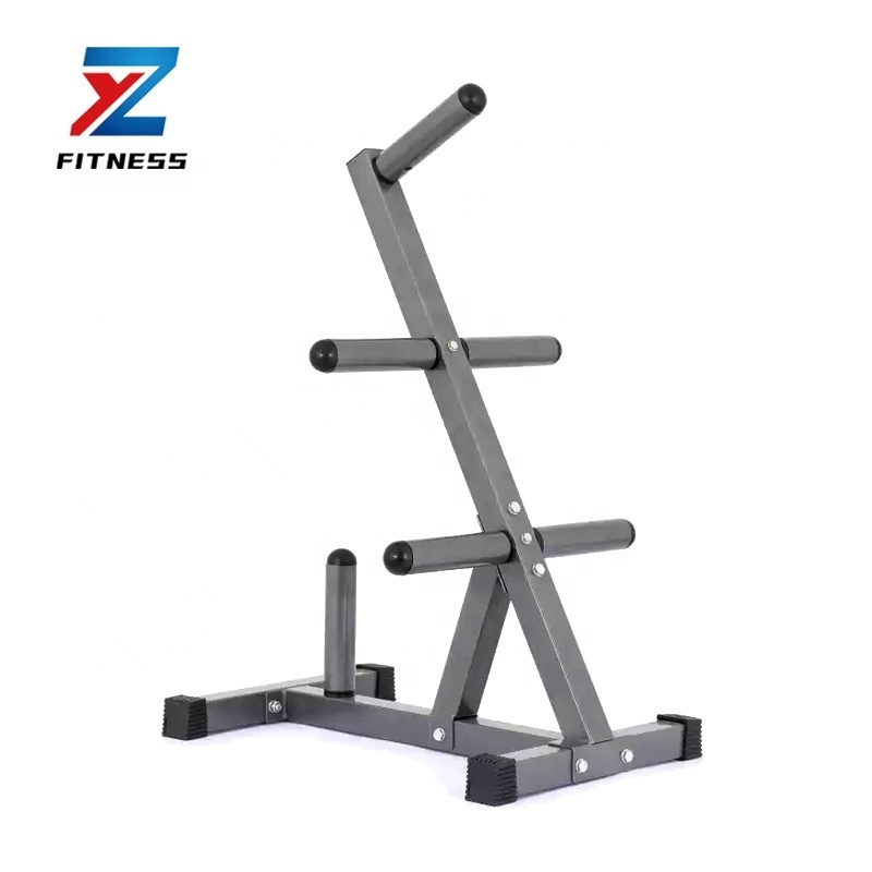 ZYFIT Barbell Dumbbell Rack Weights Storage Stand For Home Gym