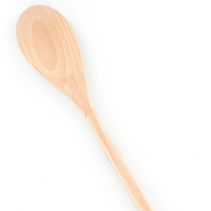 Beech Wood Long Handle Spoon For Cooking Salad