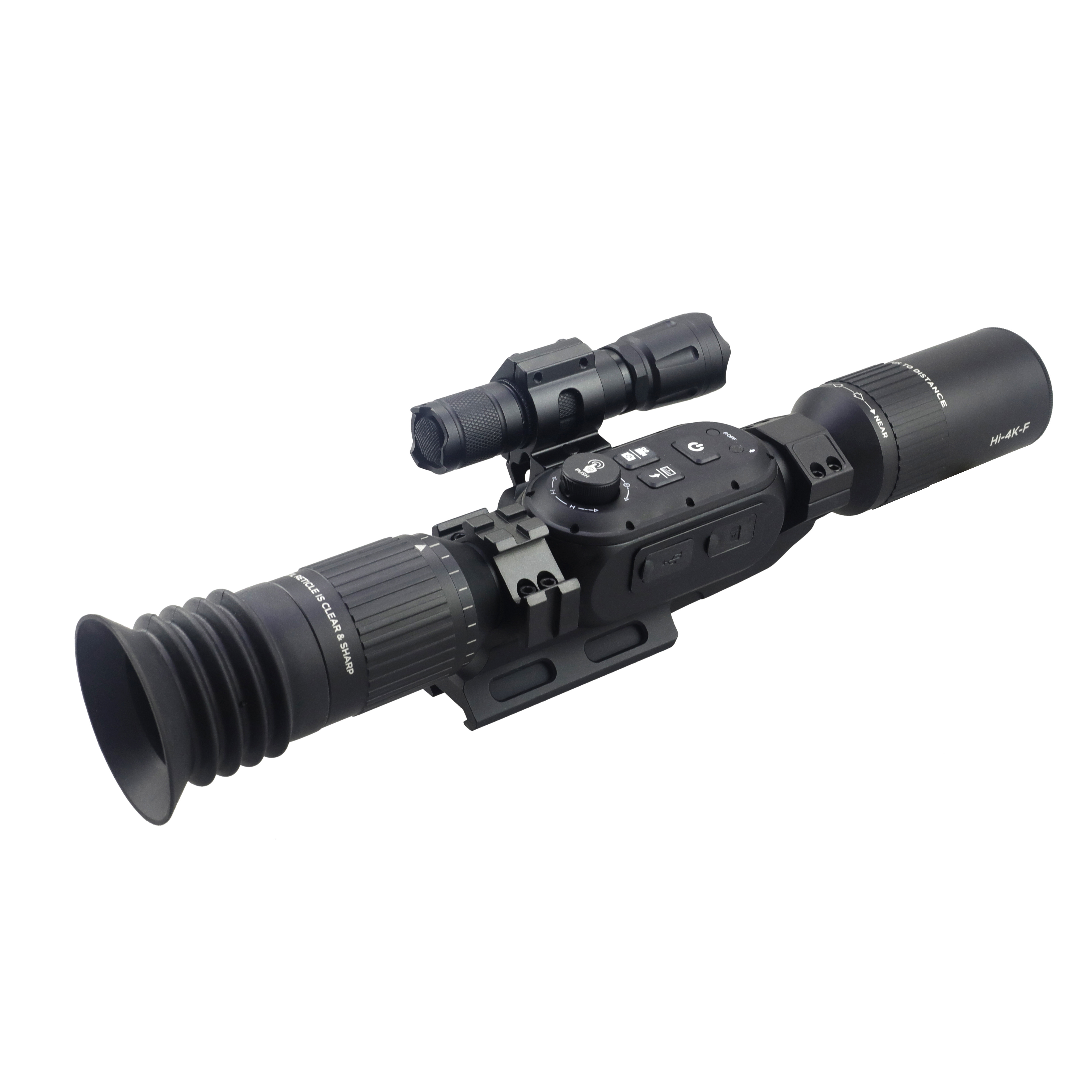 Spike scope 4k 3-24x monocular scope sight night vision scope with flashlights and batteries