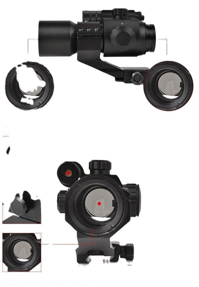 Spike 1x32 Green Red Dot Scope with Red Laser Sight