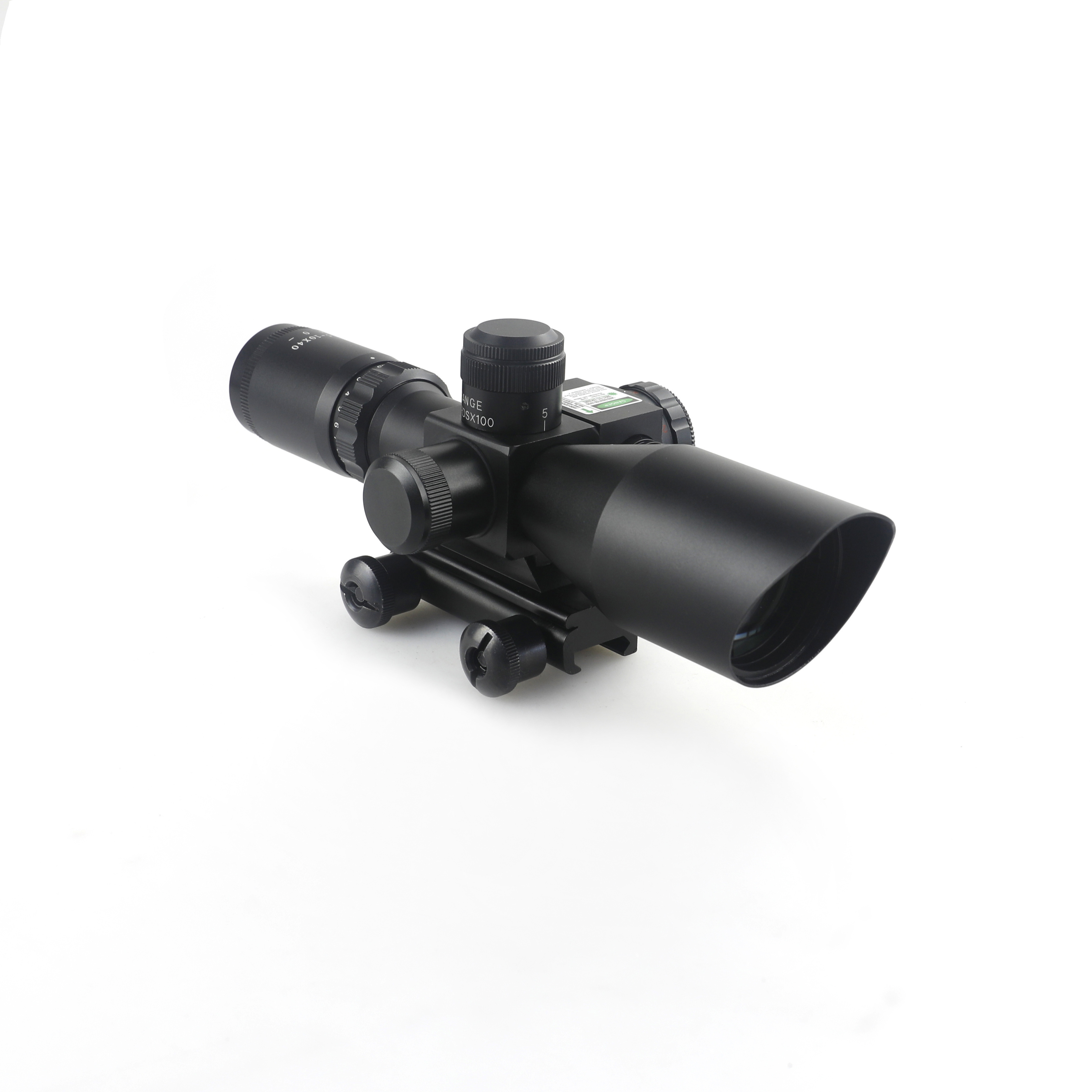 Spike Optics 2.5-10x40EG Scope with 532nm Green Laser Sight Combo Scopes