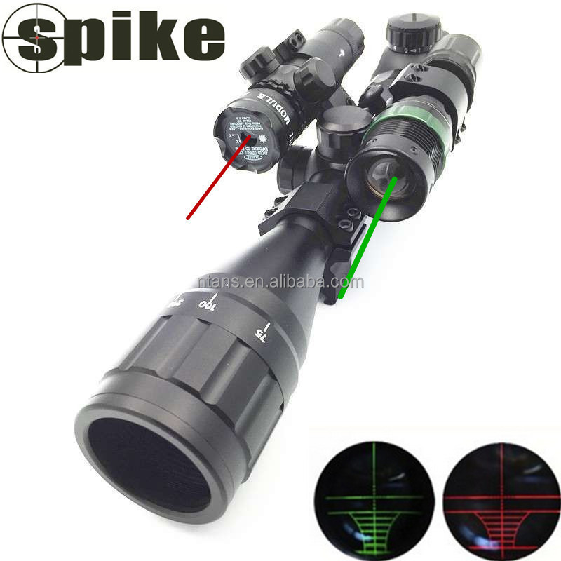 Spike 4-16X50  Scope with Red Laser Sight and Green Laser Flashlight