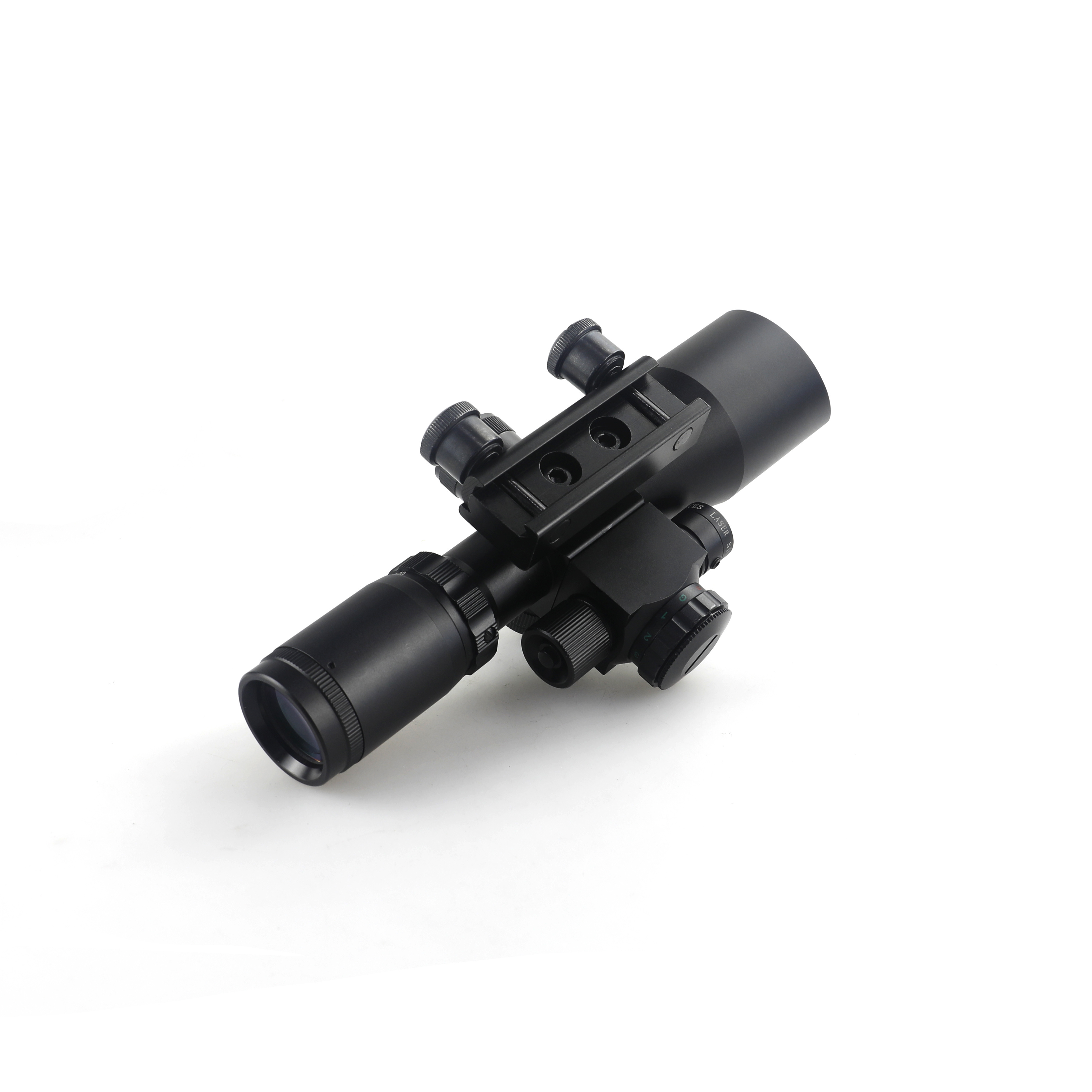 Spike Optics 2.5-10x40EG Scope with 532nm Green Laser Sight Combo Scopes