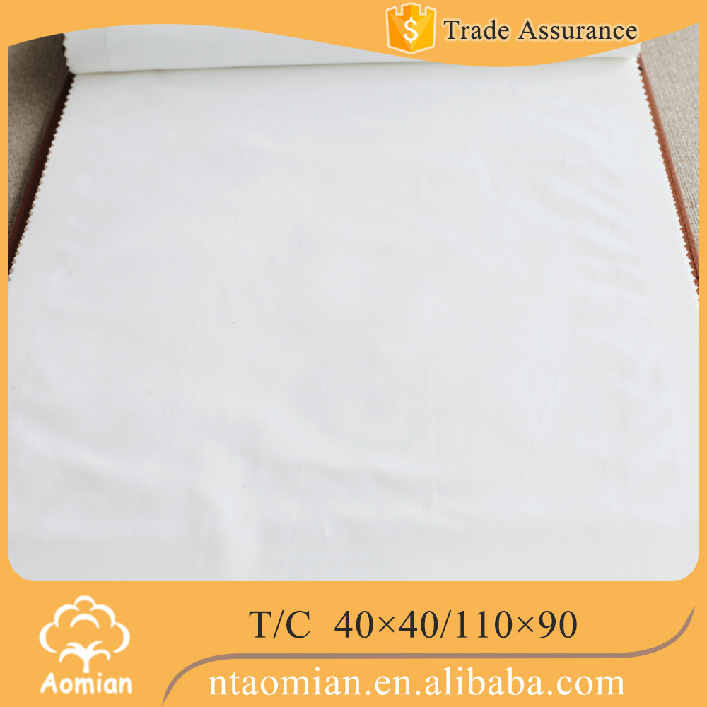 hotel textile fabric 50% cotton 50% polyester combed carded cotton fabric 40 60 tex polyester cotton fabric