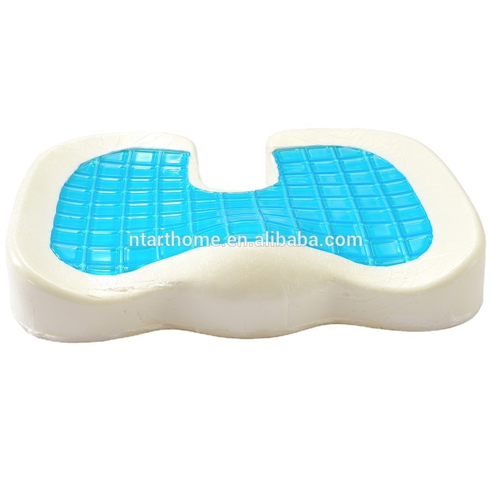 Summer Office Silicone Silica Outdoor Car Chair Airplane Office Memory Foam Gel Seat Cushion