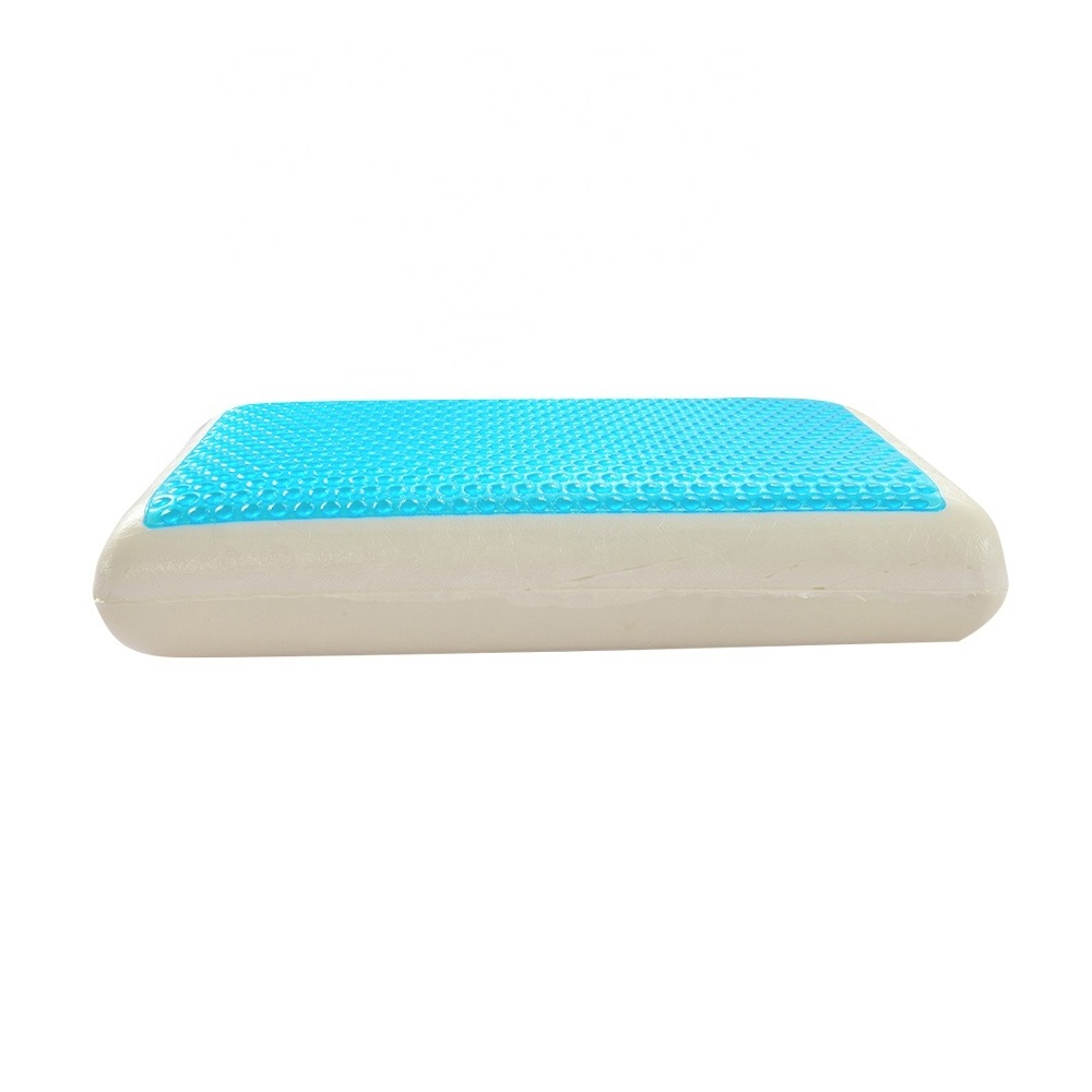 Contoured Memory Foam Pillow Head Bread Shaped Pillow Bamboo and Mesh Fabric Pillow for Head Sleeping