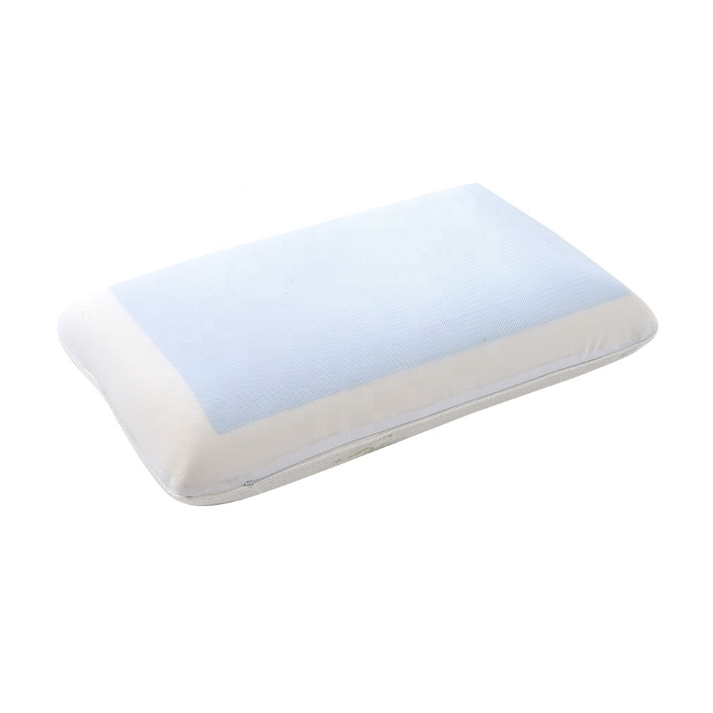 Contoured Memory Foam Pillow Head Bread Shaped Pillow Bamboo and Mesh Fabric Pillow for Head Sleeping