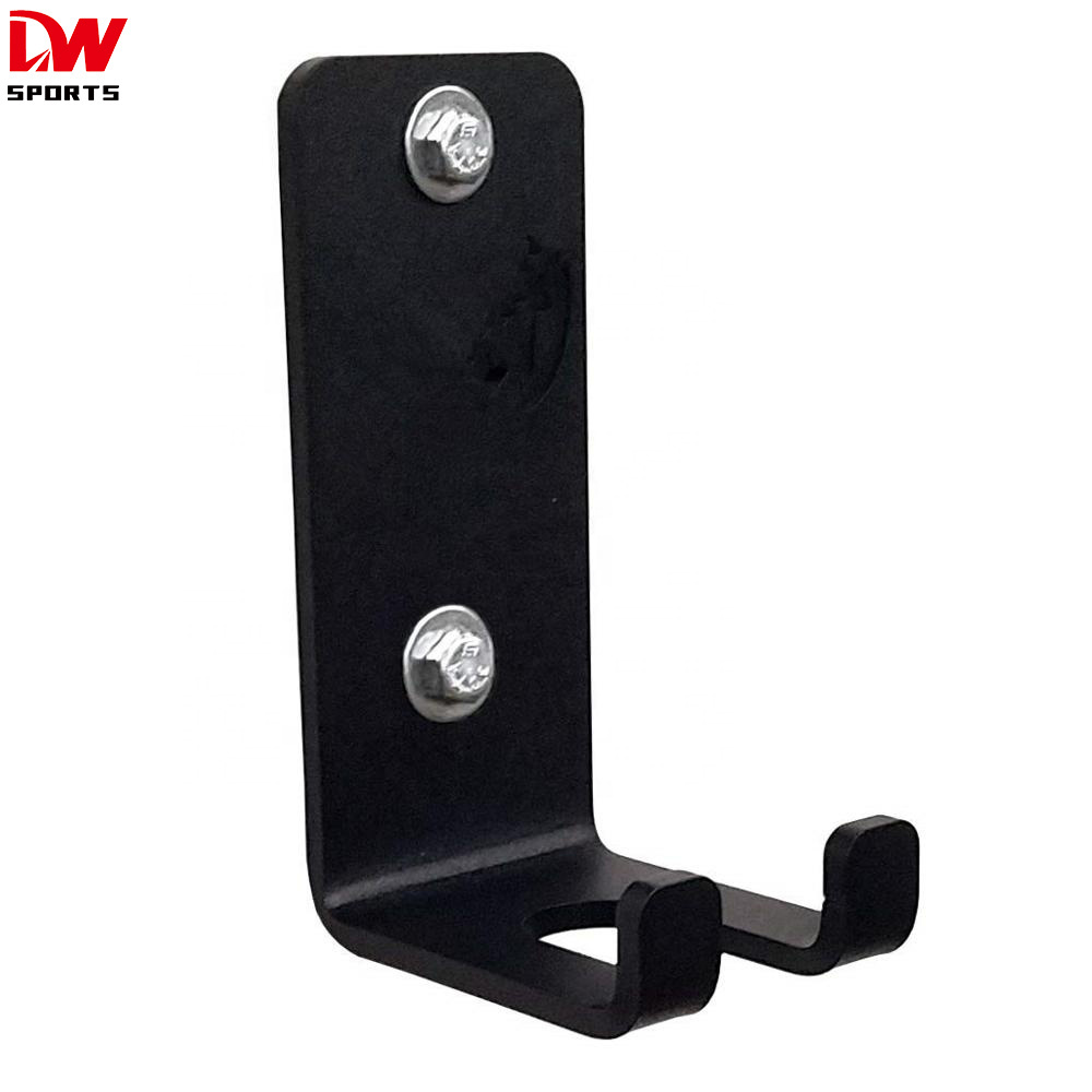 DW SPORTS Gym Weight Lifting Bar Holder Wall Mount Storage Barbell Hanger