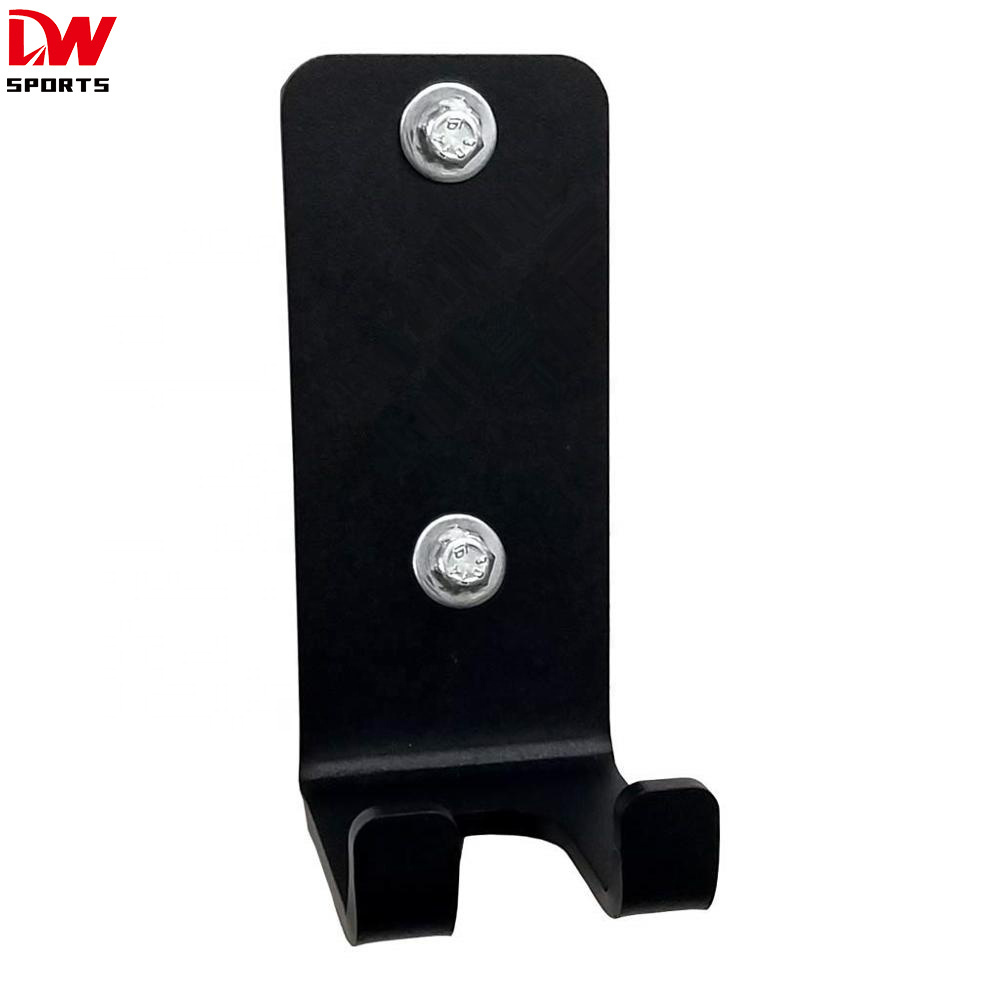 DW SPORTS Gym Weight Lifting Bar Holder Wall Mount Storage Barbell Hanger