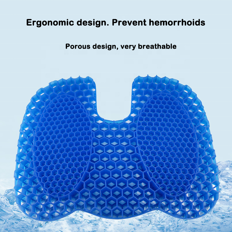 Ergonomic Gel Cushion for Wheelchair Soft Long Sitting Car Seat Cushion for Hip Pain