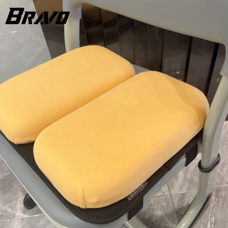 Ergonomics Memory Foam Kids' Chair Pads Square Seat Cushion with Ties Butt Cushions for School Chair