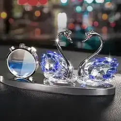 Car Air Freshener Perfume Romantic Crystal Swan Aromatherapy Aromatherapy Dashboard Car Diffuser Perfume Holder