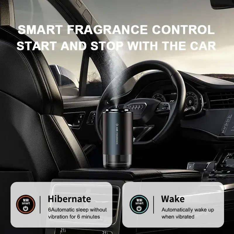 Smart Car Air Freshener One-button Automatic Control Portable Aroma Diffuser Wholesale Car Diffuser