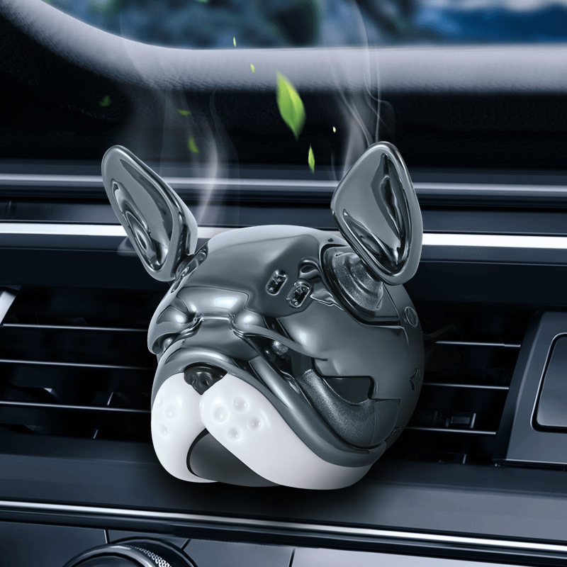 Long Lasting Solid Brand New American Bully Vent Clip Diffuser Aroma Car Scent Fragrance French Bulldog Air Freshener