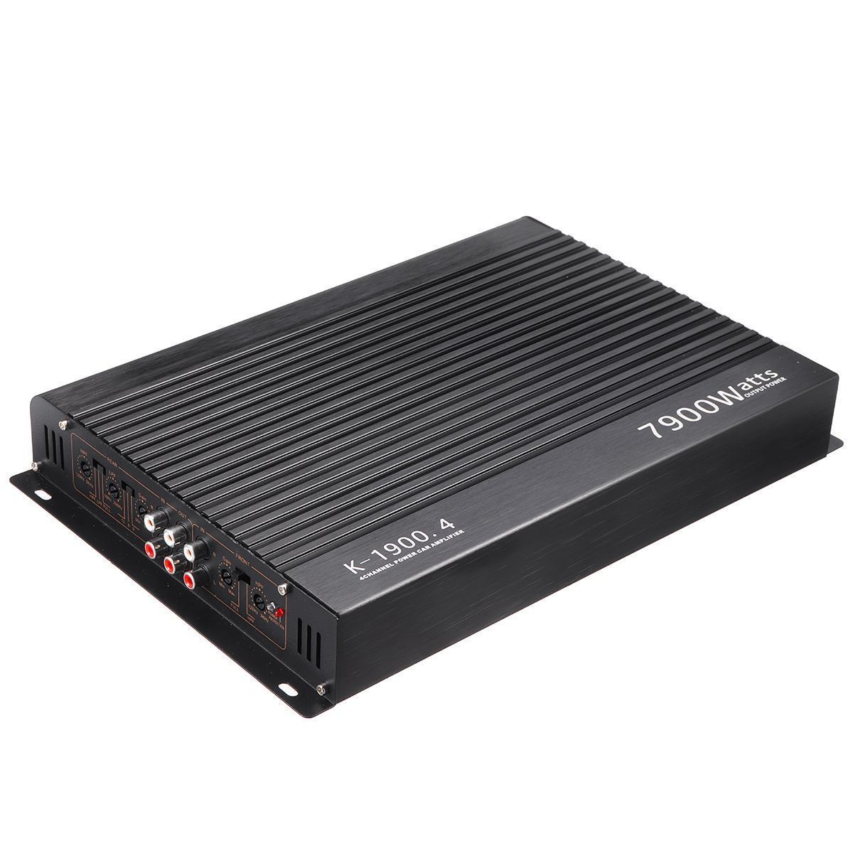 7900W 4 Channel Car Amplifiers Subwoofer Speaker Audio Amplifier Vehicle Subwoofer Bass Amplifier Enclosure Auto Sound Car Audio