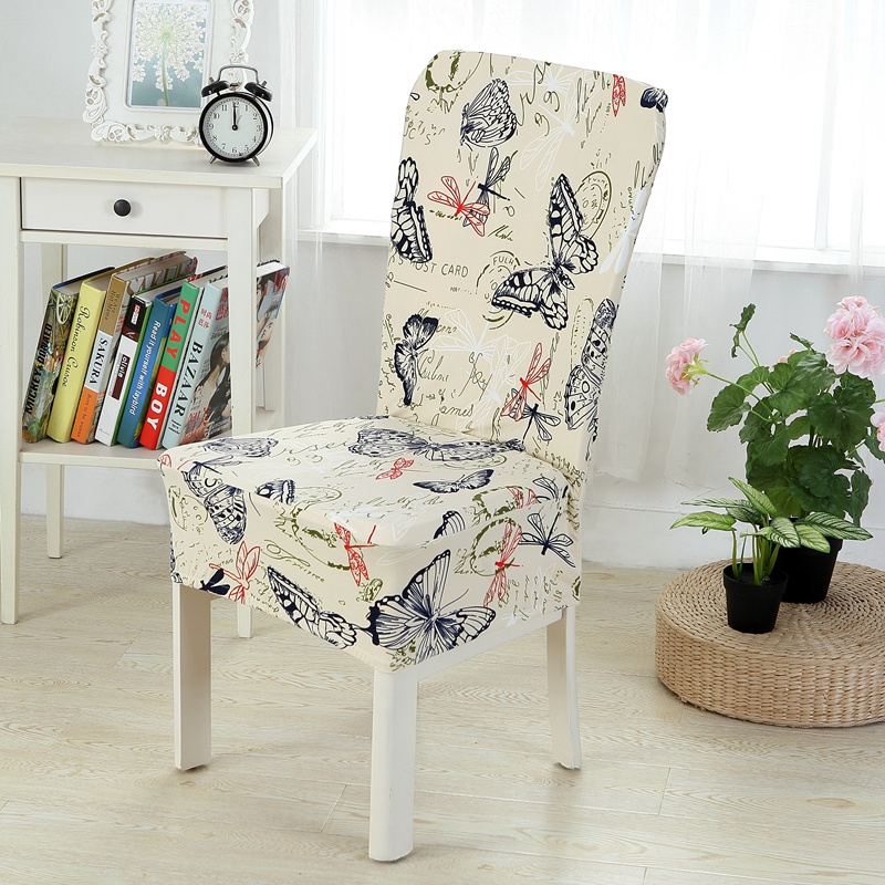 Hot Sell Designs for Chair Cover Spandex Chair Cover Protector  Printing Elastic Stretch  Chair Covers