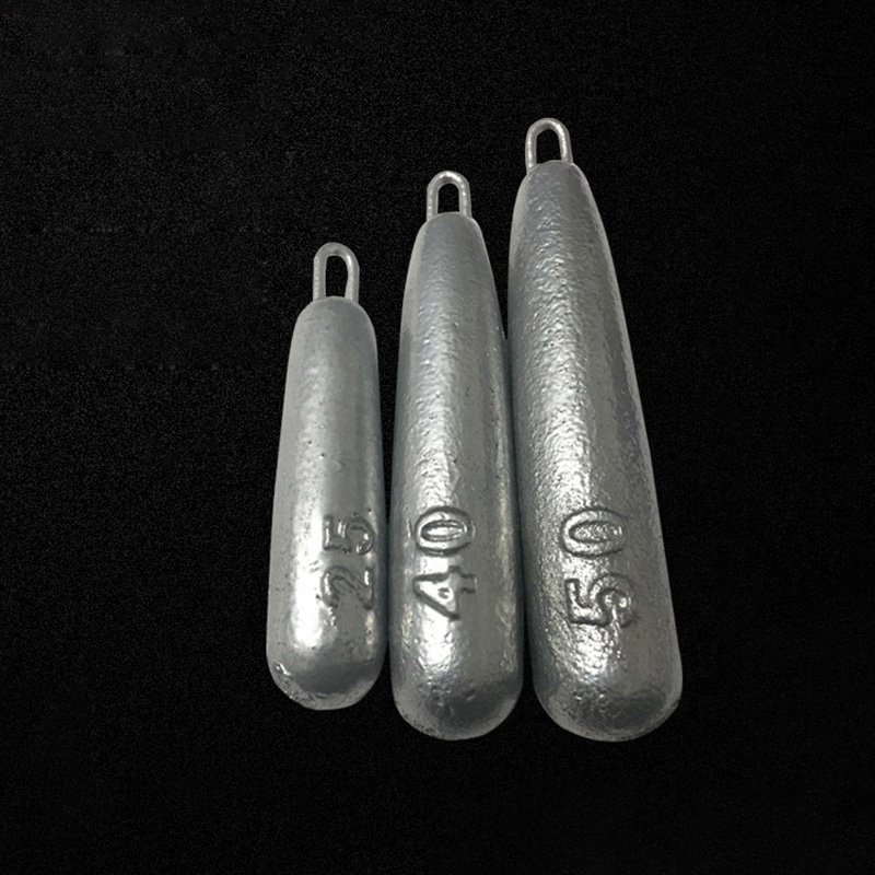 Eco-friendly 1oz/2oz/3oz/4oz/5oz/6oz Iron steel Fishing Sinkers weight for freshwater saltwater fishing