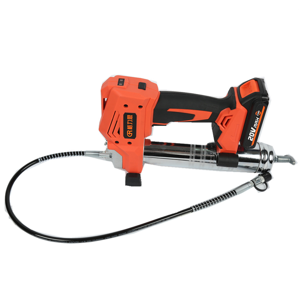 20V Electric 500cc Li-ion Cordless Grease Gun  2.0Ah Battery 10000psi Max Pressure with 2-speed