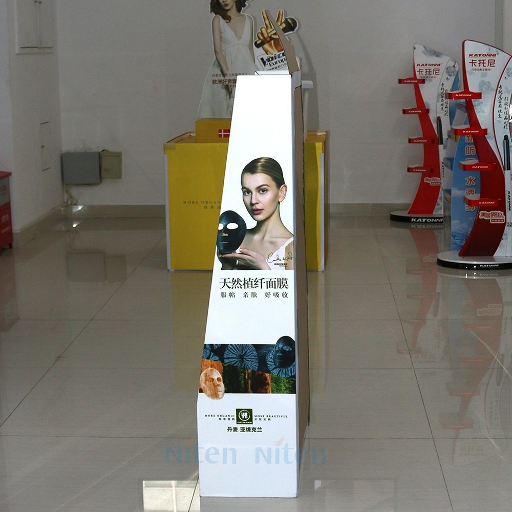 Cardboard Display Counter Rack 2 Tier LOT Corrugated Paper Shelves for Store Display Promotional Marketing Display Stand