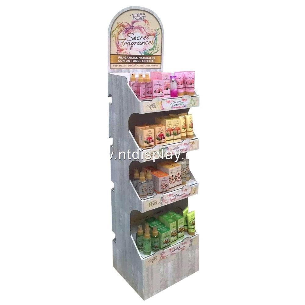 Counter greeting gift card display stand wooden soap table top riser display