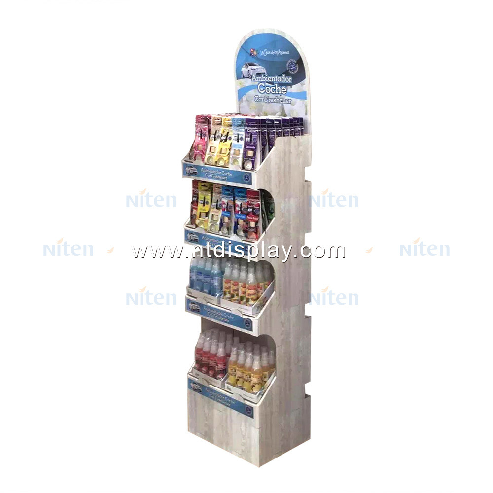 Counter greeting gift card display stand wooden soap table top riser display