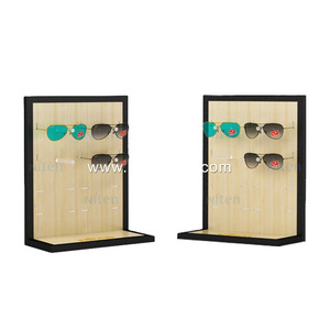 Plexiglass Wall Mounted Wood Acrylic eyewear display stand spectacles sunglasses display