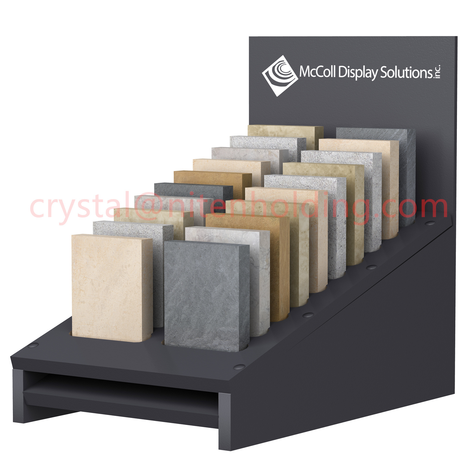 metal slab sliding tower granite showroom stone tile artificial stone tower porcelain mosaics quartz flooring stand display rack