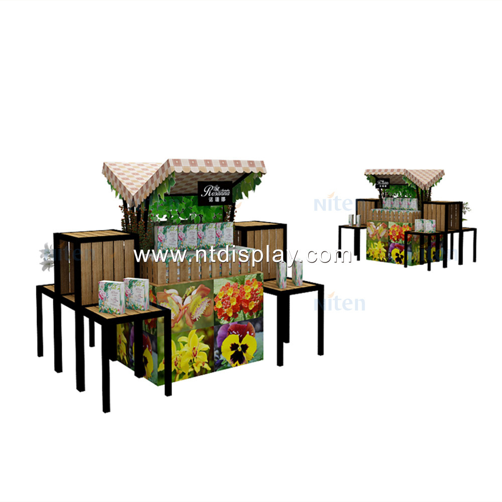 Folding Market Stall Cardboard CD/Facial sheet Display Stands