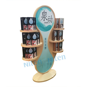 Creative display stand wooden perfume shoes display rack