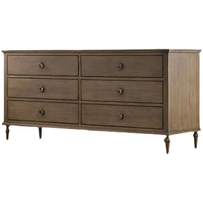 American country retro wind contracted living room bedroom wall solid wood storage six bucket cabinet