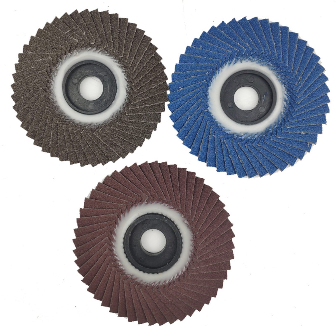 Aluminum oxide flexible flap disc for stainless steel fast cut standard line abrasive grinding wheel