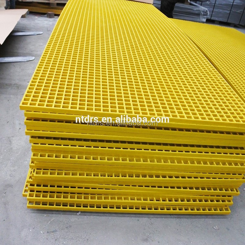 frp plastic bar grating/fiberglass frp plastic grid grating platform