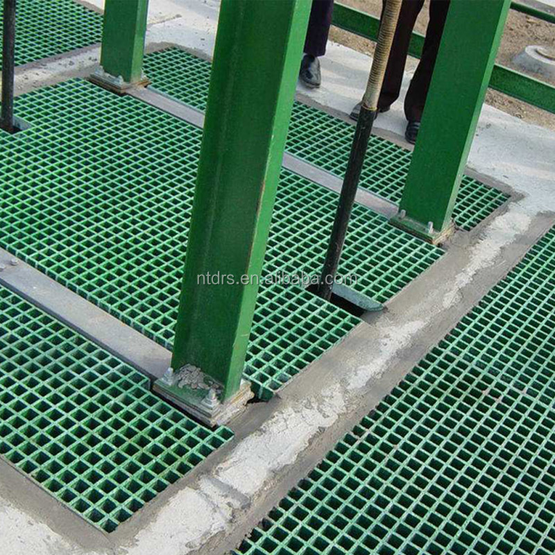 green parking Grass grid/frp plastic grass lawn grid/firberglass plastic grid