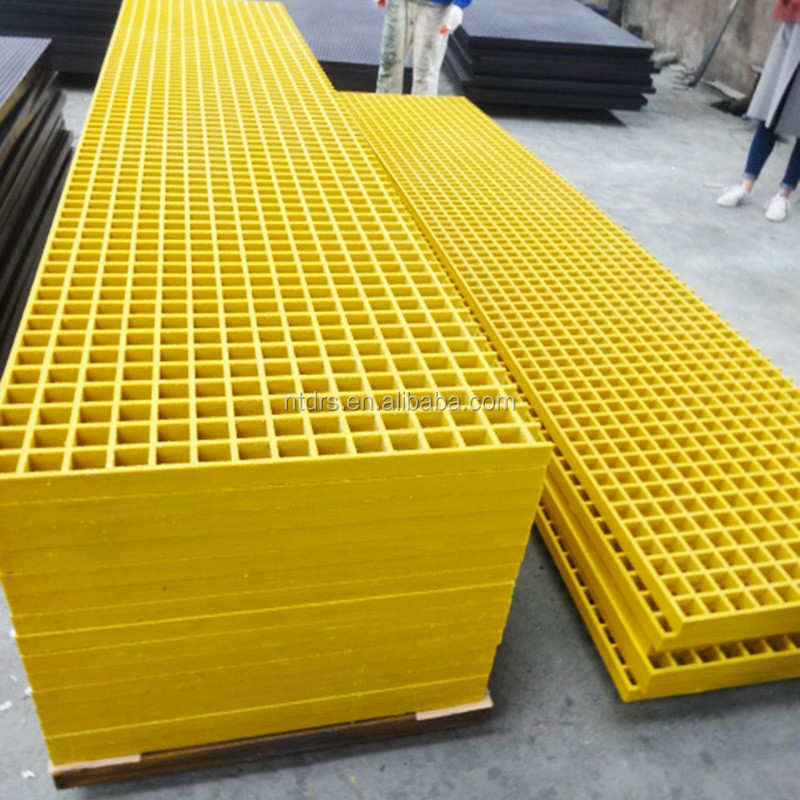 frp plastic bar grating/fiberglass frp plastic grid grating platform