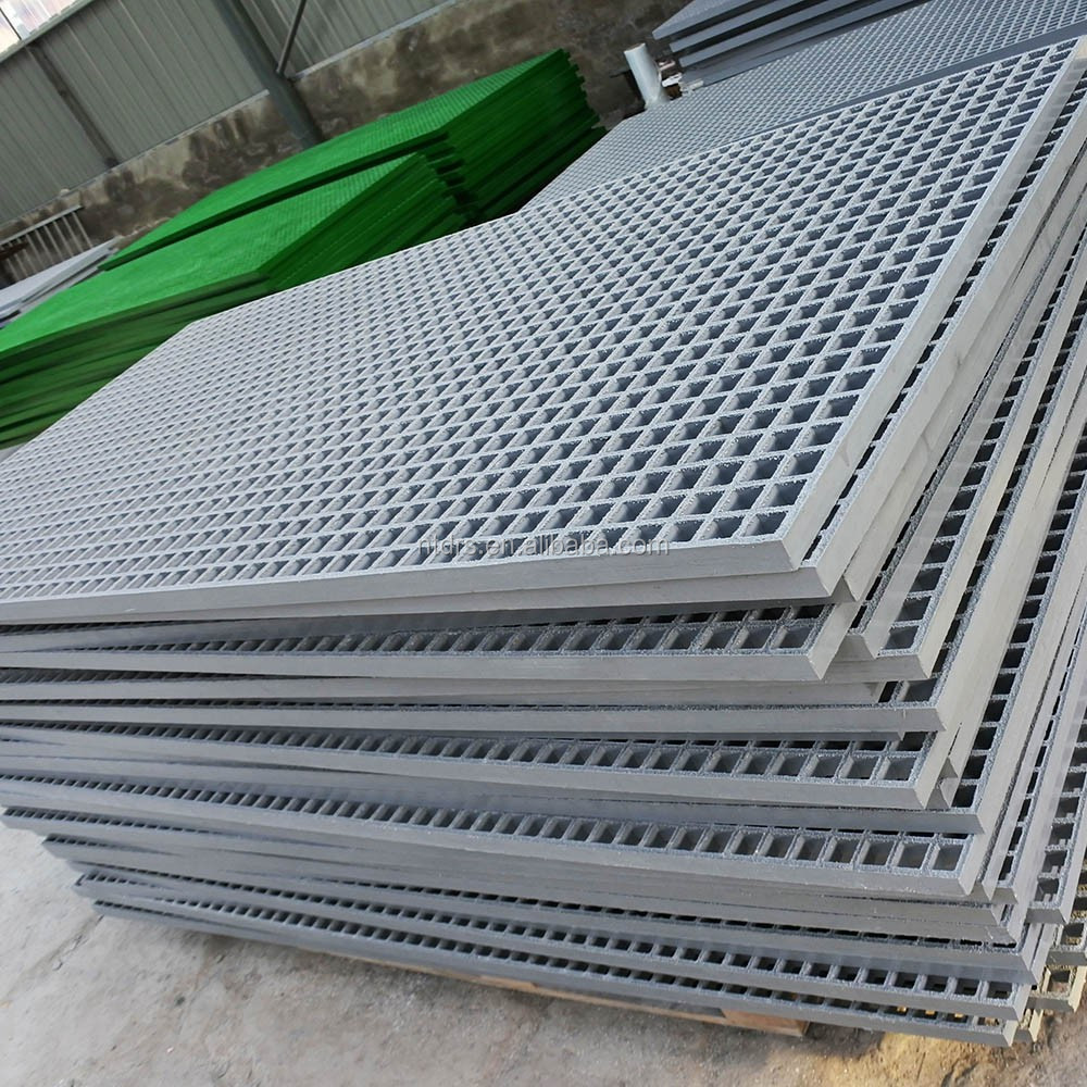 frp plastic bar grating/fiberglass frp plastic grid grating platform