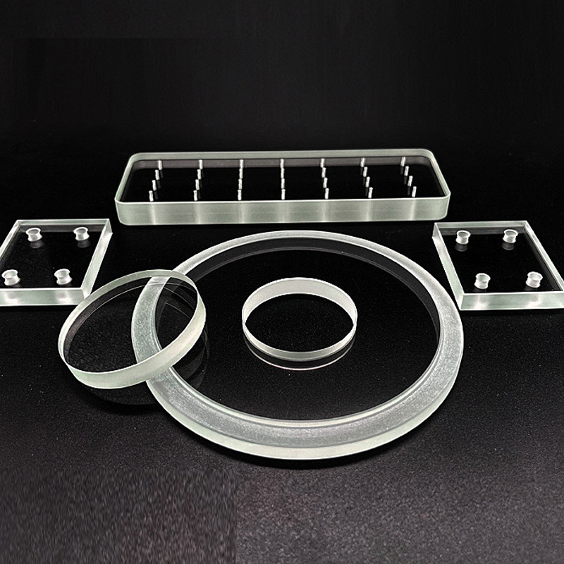 high quality optical glass high temperature borosilicate step glass