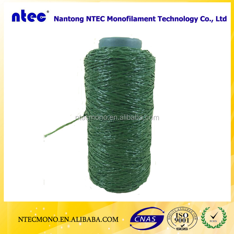 PE/PP Fibrillated Synthetic/Artificial Grass Yarn for Outdoor Soccer Field