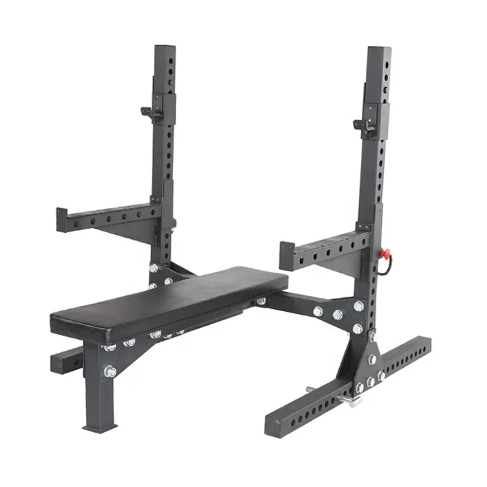 Gym equipment adjustable weight bench with rack and dip station weight lifting bench with factory cheap price