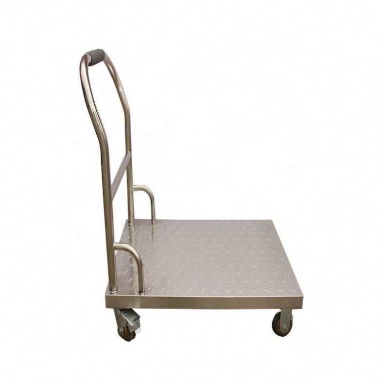 Heavy Duty Transport Motorized Carts Electric Flat Bed Trolley