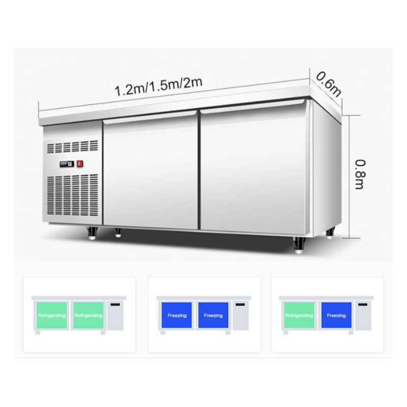 Forster High Efficiency Refrigeration Equipment Salad Bar Display Commercial Countertop Refrigerator top-freezer refrigerators