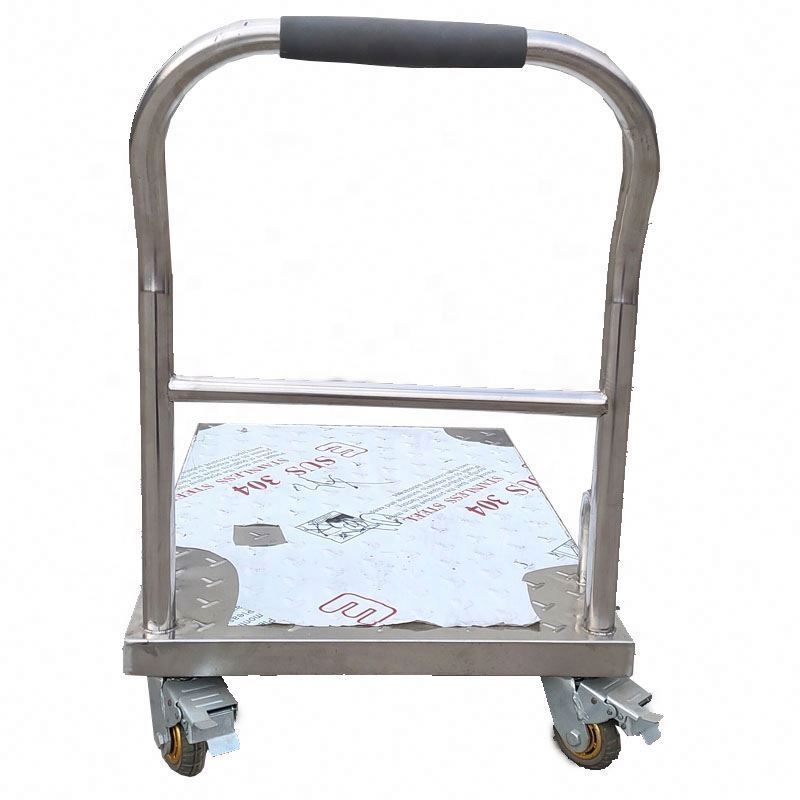 Heavy Duty Transport Motorized Carts Electric Flat Bed Trolley