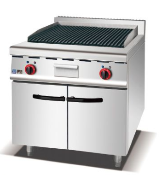 kitchen equipment Commercial Black Lava Rock Grill Electric Grill with Cabinet burner gas stove