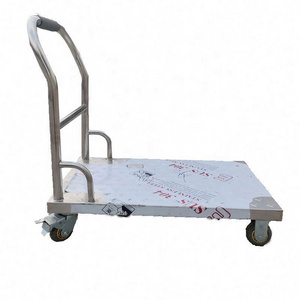 Heavy Duty Transport Motorized Carts Electric Flat Bed Trolley