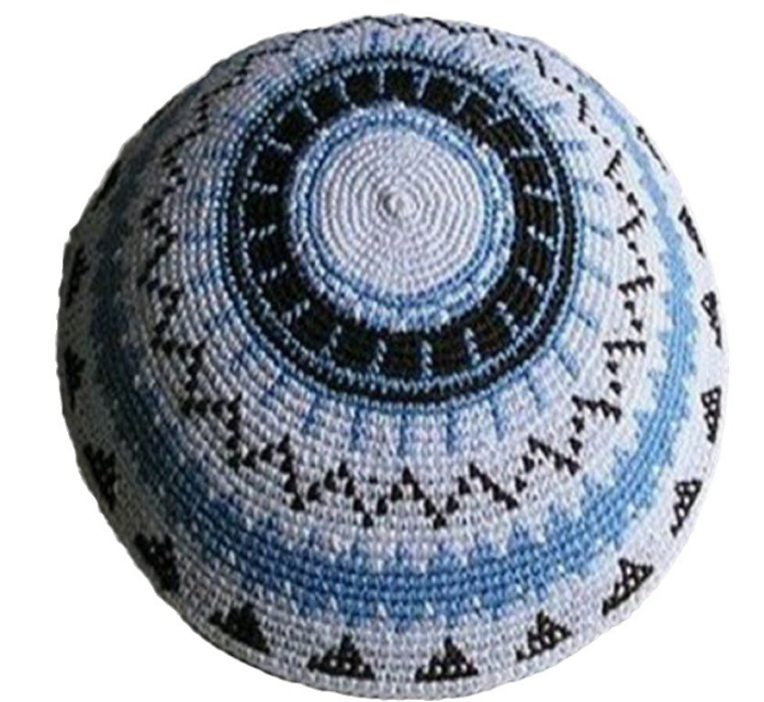 2024 new Muslim prayer cotton crochet Kippah hat