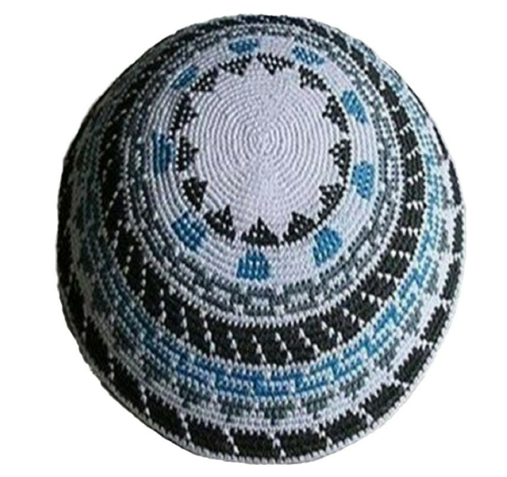 2024 new Muslim prayer cotton crochet Kippah hat