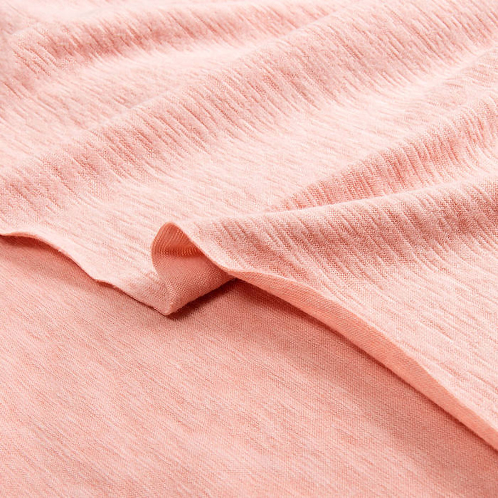 In stock soft knitted polyester cotton rayon spandex jersey slub fabric for t shirt