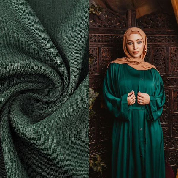 High quality soft zoom crepe material 100% polyester chiffon korean jersey muslim women abaya hijab nida dubai fabric for dress