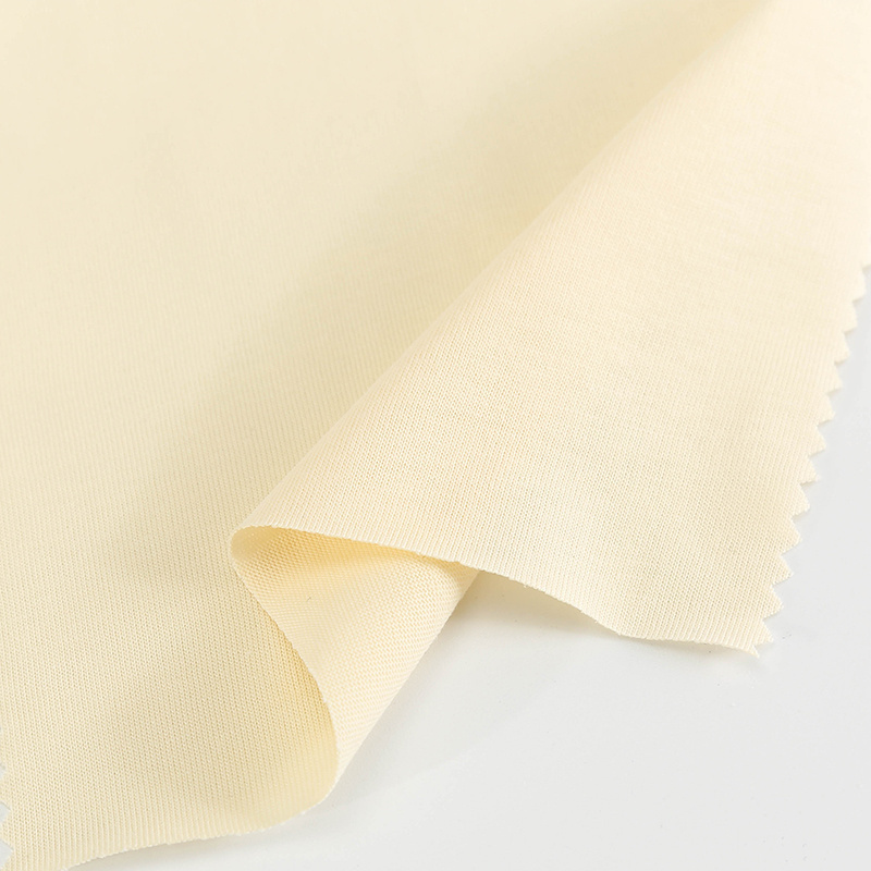 Eco-friendly knit plain dyed 32S certified organic jersey cotton fabric for kids