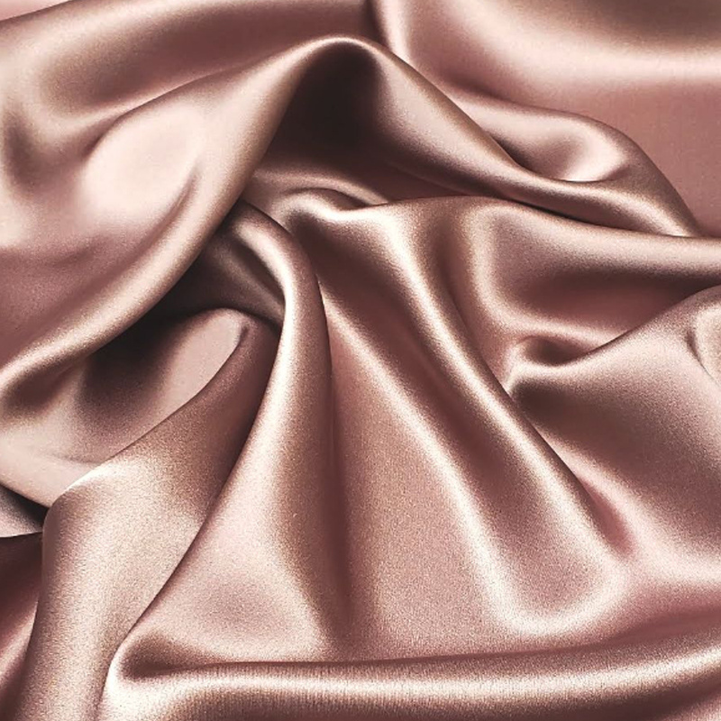 Bulk solid color luxury wedding evening women dressmaking custom shiny liquid satin silk 100% polyester fabric for garment