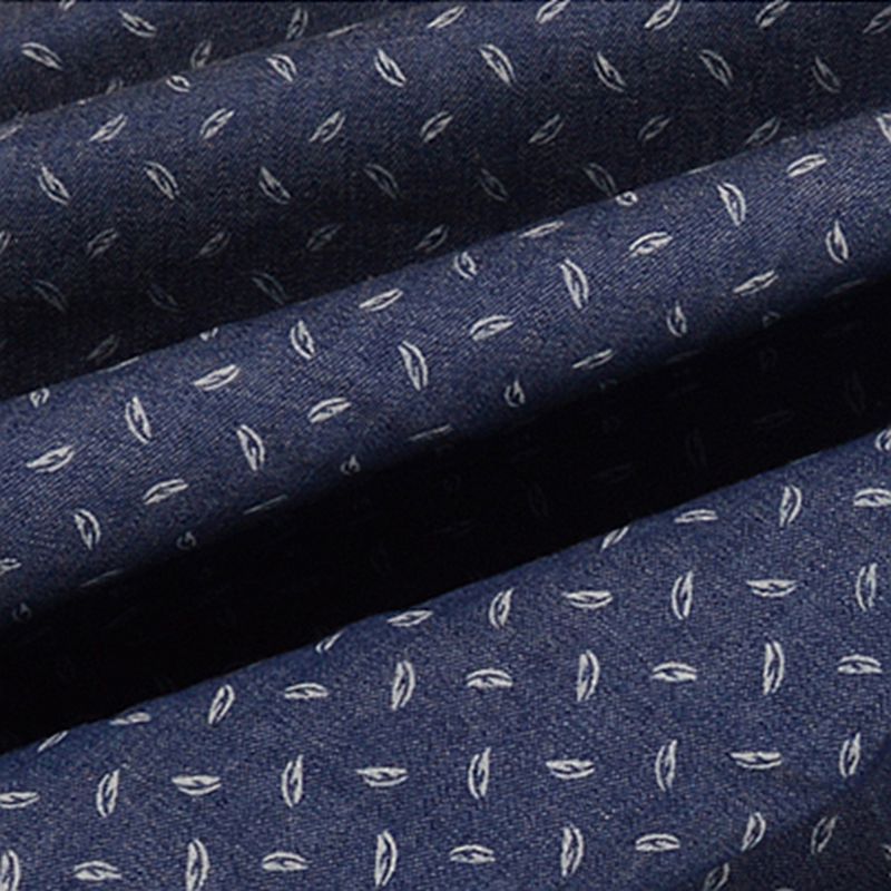 Factory price thin woven stretch printed 100% cotton denim fabric for jeans